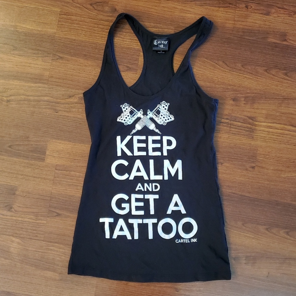 "Keep Calm and Get A Tattoo" Tank Top